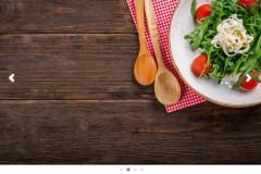 Слайдер фотографий с едой